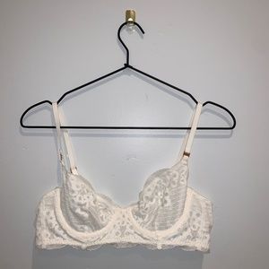 Aerie demi unlined bra in white